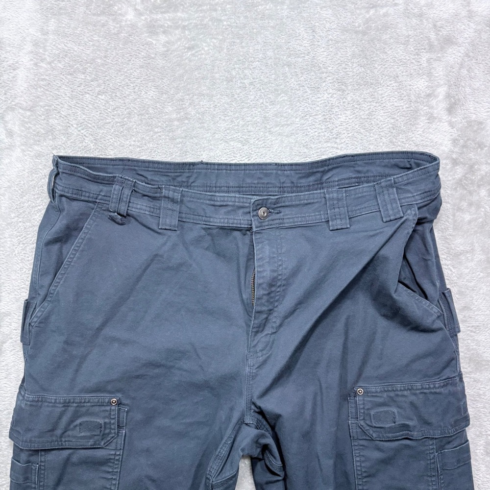 Duluth Trading Co Cargo Pants Mens 42x30 Blue DuluthFlex Fire Hose Standard Fit - Picture 3 of 12